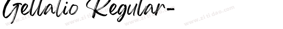 Gellatio Regular字体转换